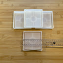 Silicone Mold Destash - Square Trays & Coasters w/ raised edge, 4 Pack