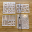 Silicone Mold Destash - Jewellery Molds, 4 Pack