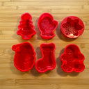 Silicone Mold Destash - Christmas Theme Molds, 6 Pack