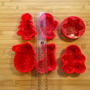 Silicone Mold Destash - Christmas Theme Molds, 6 Pack