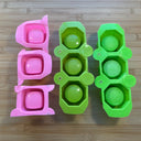 Silicone Mold Destash - Mini Square & Hexagon Pot Molds Multi-Pack