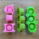 Silicone Mold Destash - Mini Square & Hexagon Pot Molds Multi-Pack