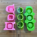 Silicone Mold Destash - Mini Square & Hexagon Pot Molds Multi-Pack