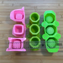 Silicone Mold Destash - Mini Square & Hexagon Pot Molds Multi-Pack