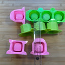 Silicone Mold Destash - Mini Square & Hexagon Pot Molds Multi-Pack