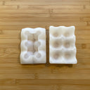 Silicone Mold Destash - Egg Tray Molds for 6 eggs, 2 Pack
