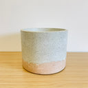 15cm Round Pot - White Speckle & Desert Tan