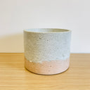 15cm Round Pot - White Speckle & Desert Tan