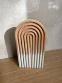 Arch Tray - Small - Tan & White Fade