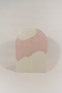 Arch Tray - Large - White & Light Pink